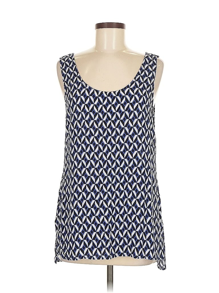 Pre-owned Banana Republic Tank Top Blue Square Neckline Tops