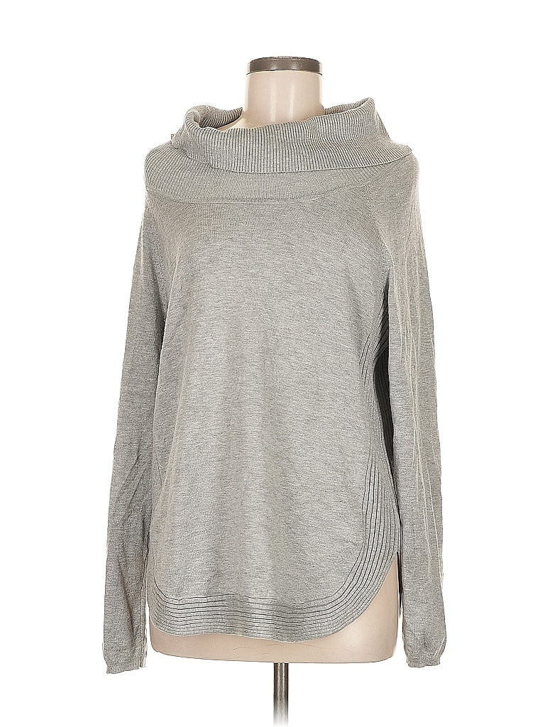 Pre-owned Lety & Me Turtleneck Sweater In Gray