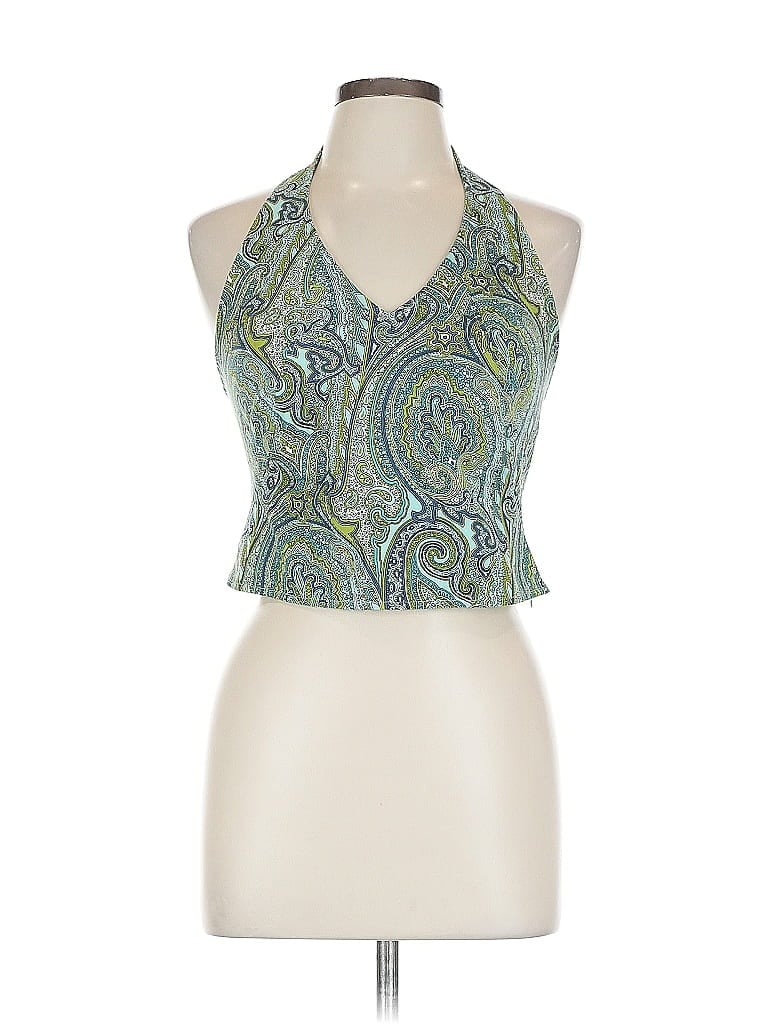 Pre-owned Classiques Entier Sleeveless Blouse In Green