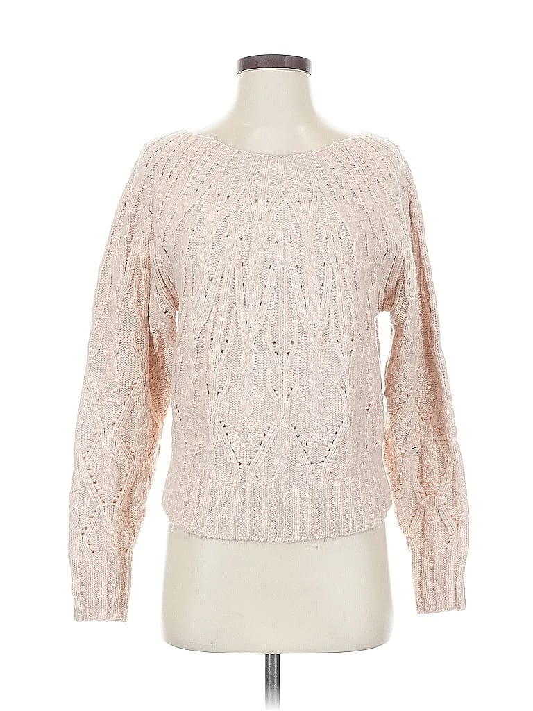 Pre-owned White House Black Market Pullover Sweater In Pink