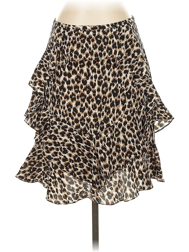 Click to view more detailed imagery on our partner's website Pre-owned Michael Kors Collection Silk Skirt In Brown