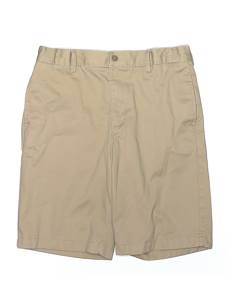 Pre-owned Lands' End Kids'  Khaki Shorts In Brown