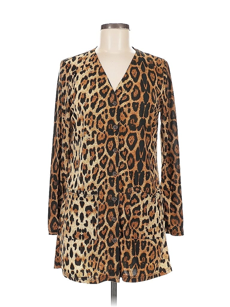 Pre-owned Unbranded Kimono In Brown