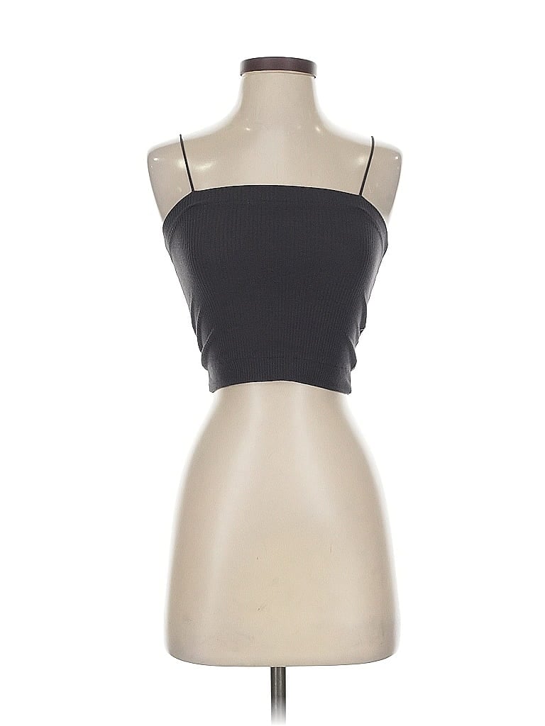 Click to view more detailed imagery on our partner's website Pre-owned American Eagle Outfitters Tank Top Black Strapless Neckline Tops
