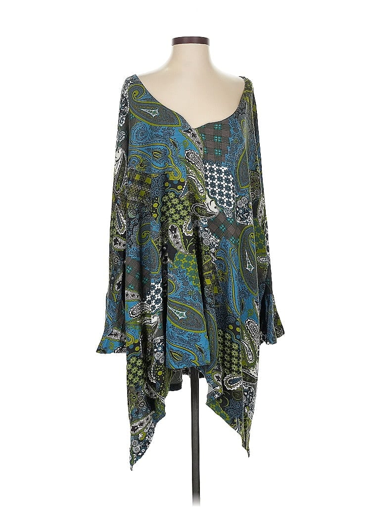 Pre-owned Assorted Brands Kimono In Blue