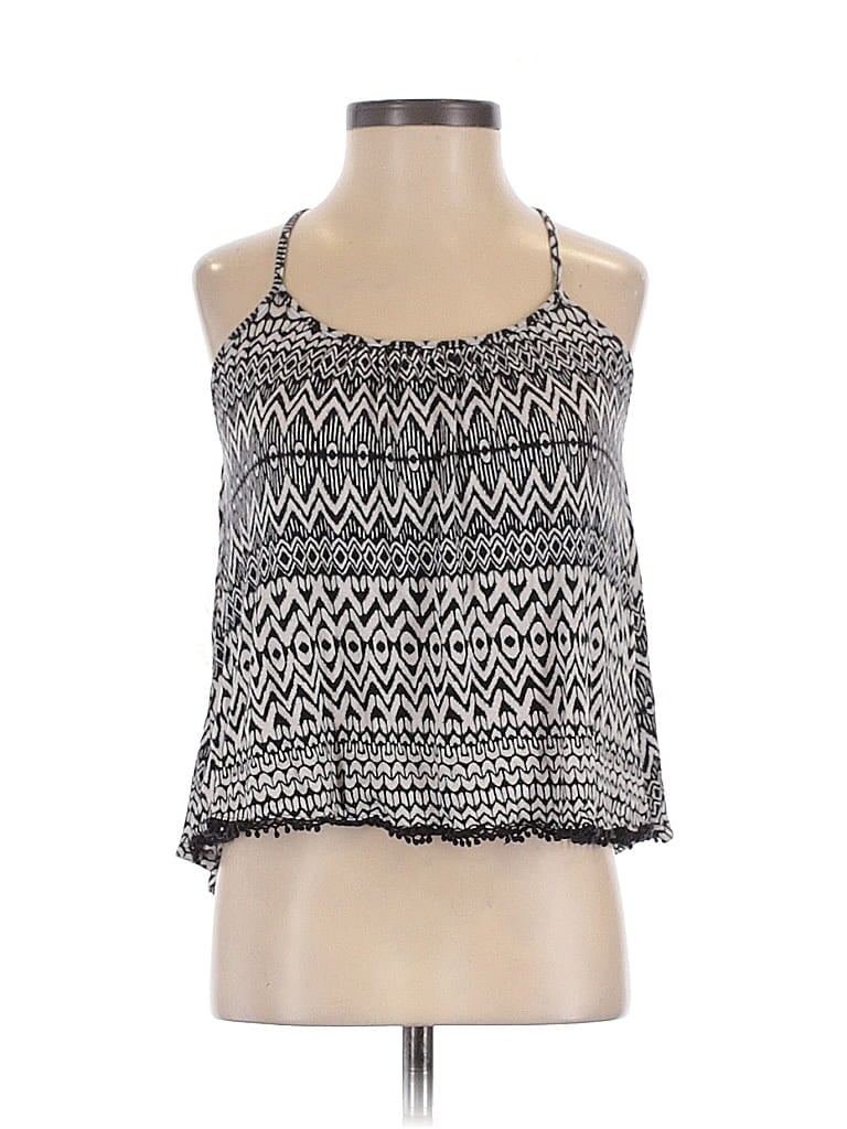 WET SEAL Pre-owned Tank Top Silver Halter Neckline Tops