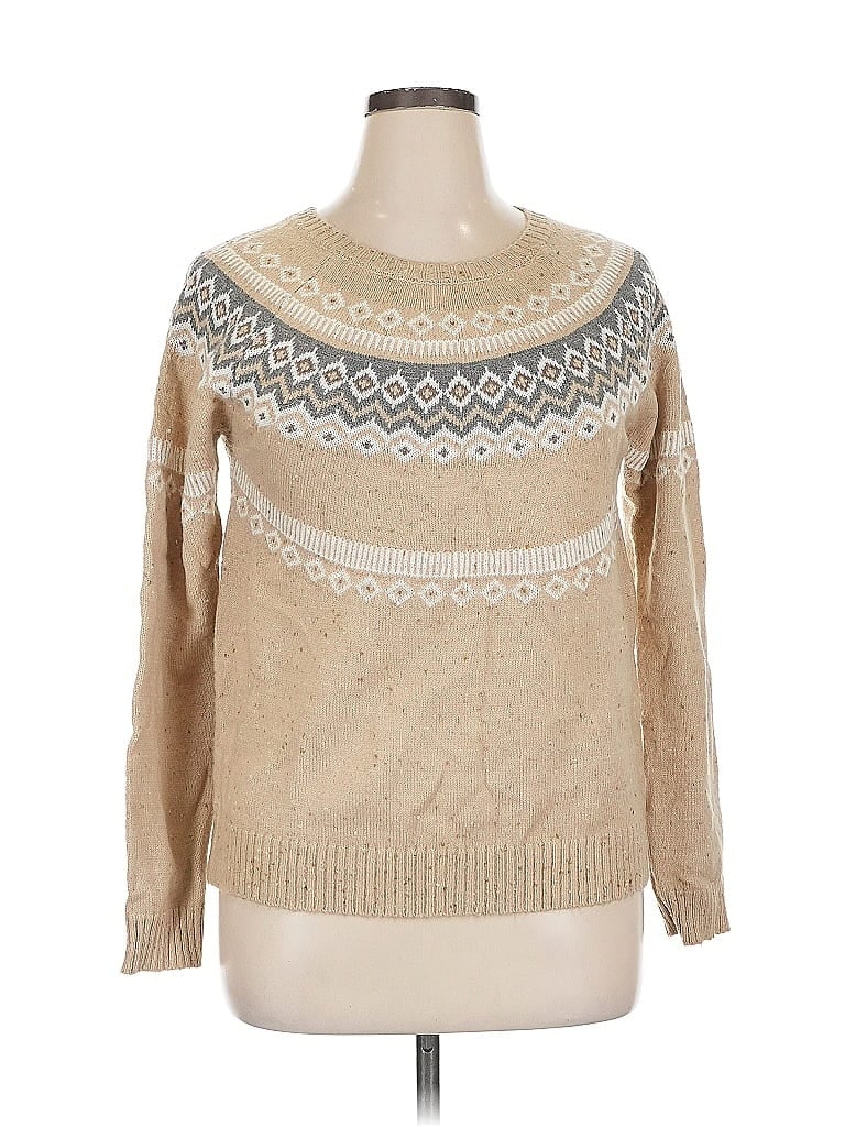 Pre-owned Weatherproof Pullover Sweater In Brown