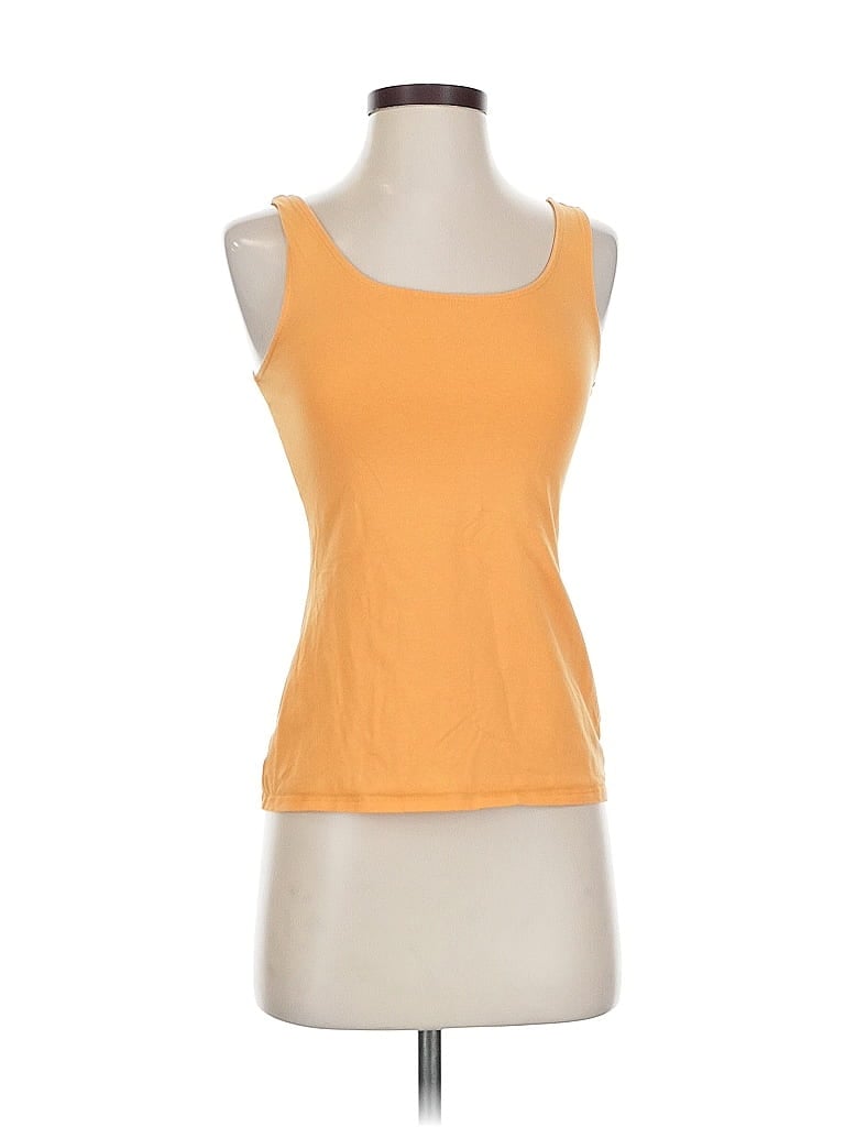 Click to view more detailed imagery on our partner's website Pre-owned Jjill Tank Top Yellow Scoop Neck Tops