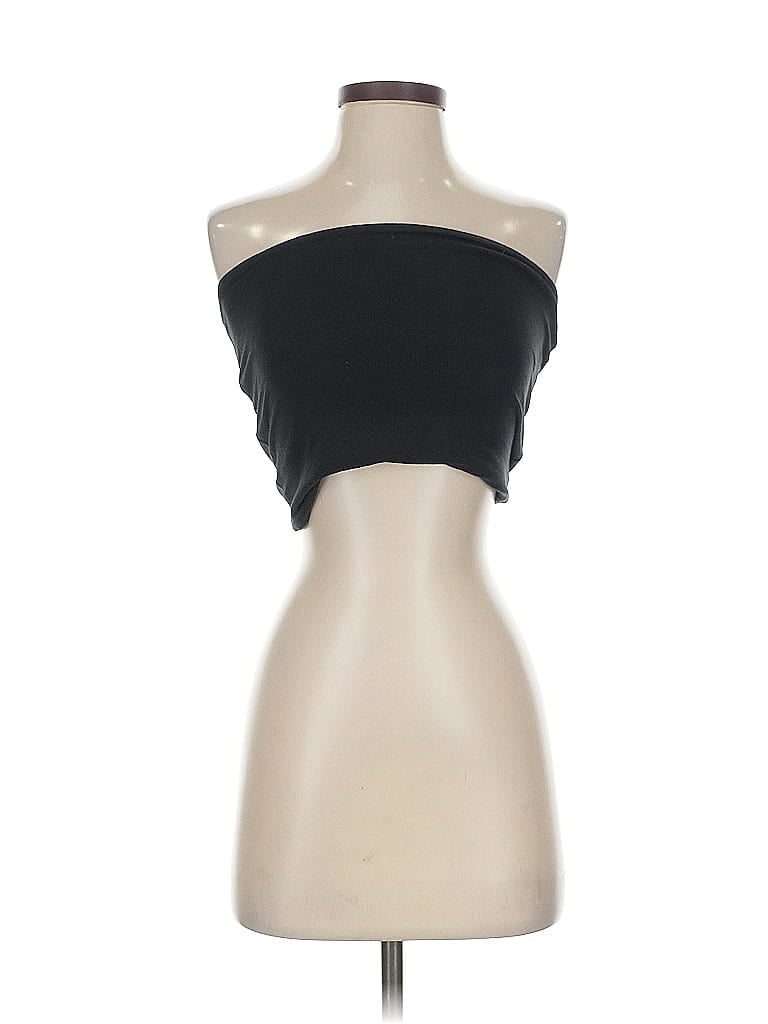 Pre-owned Brandy Melville Tube Top Black Strapless Neckline Tops