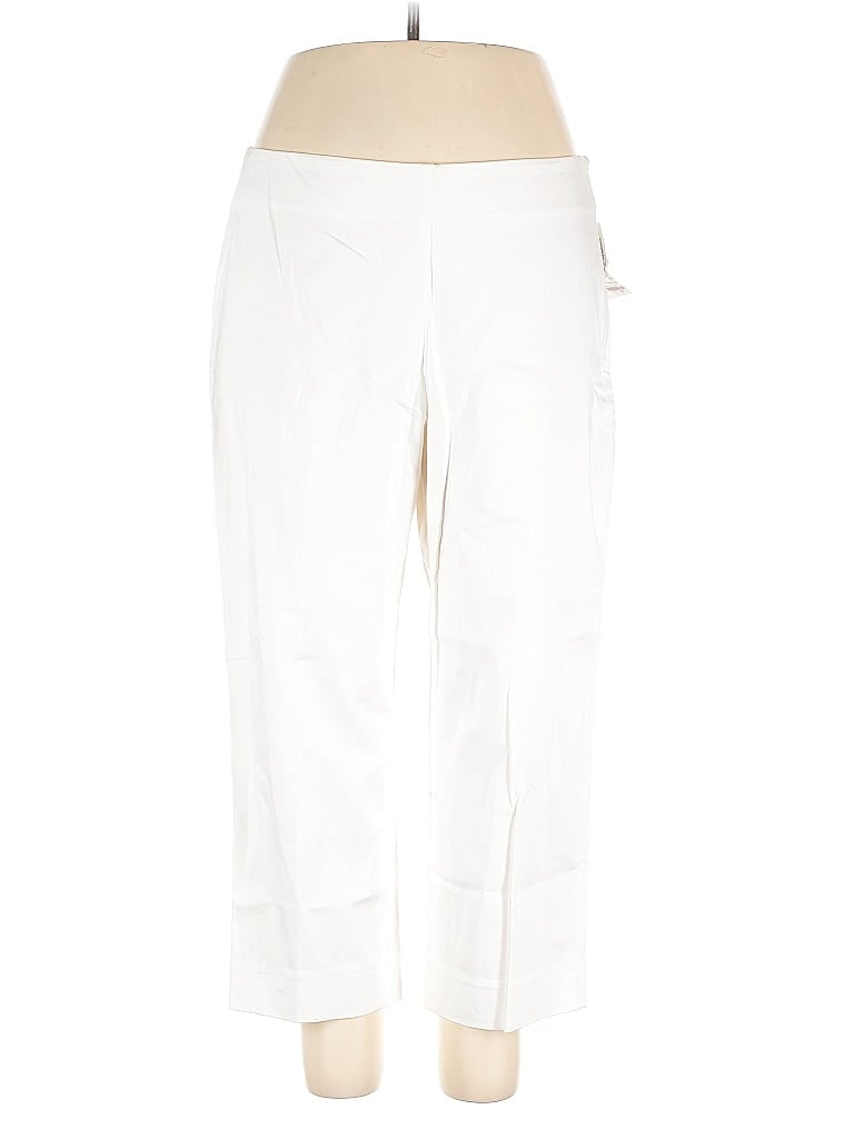 Pre-owned Jones New York Signature Casual Pants In White