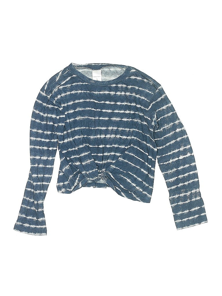 Pre-owned Nordstrom Kids' Long Sleeve T-shirt In Blue