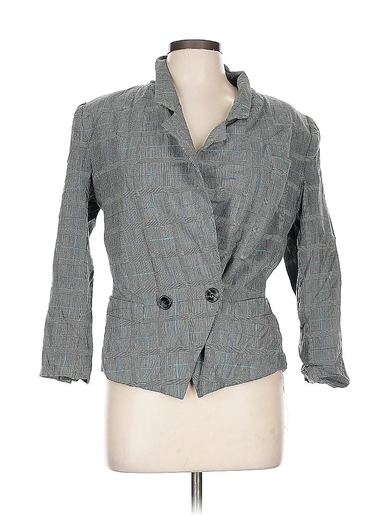 Click to view more detailed imagery on our partner's website Pre-owned Kasper A.s.l. Blazer Jacket In Gray