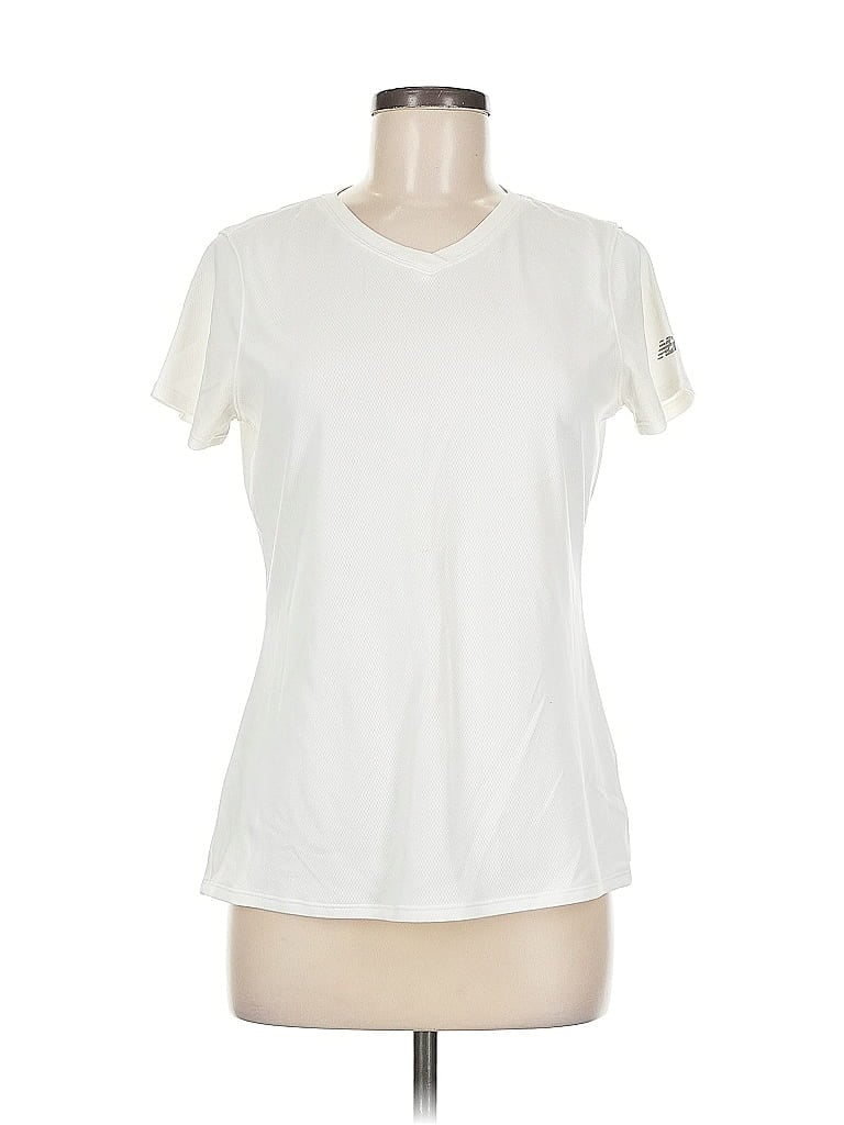 Pre-owned New Balance Active T-shirt In White
