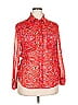 IRO 100% Viscose Paisley Red Long Sleeve Blouse Size EU (FR) 34 - photo 1