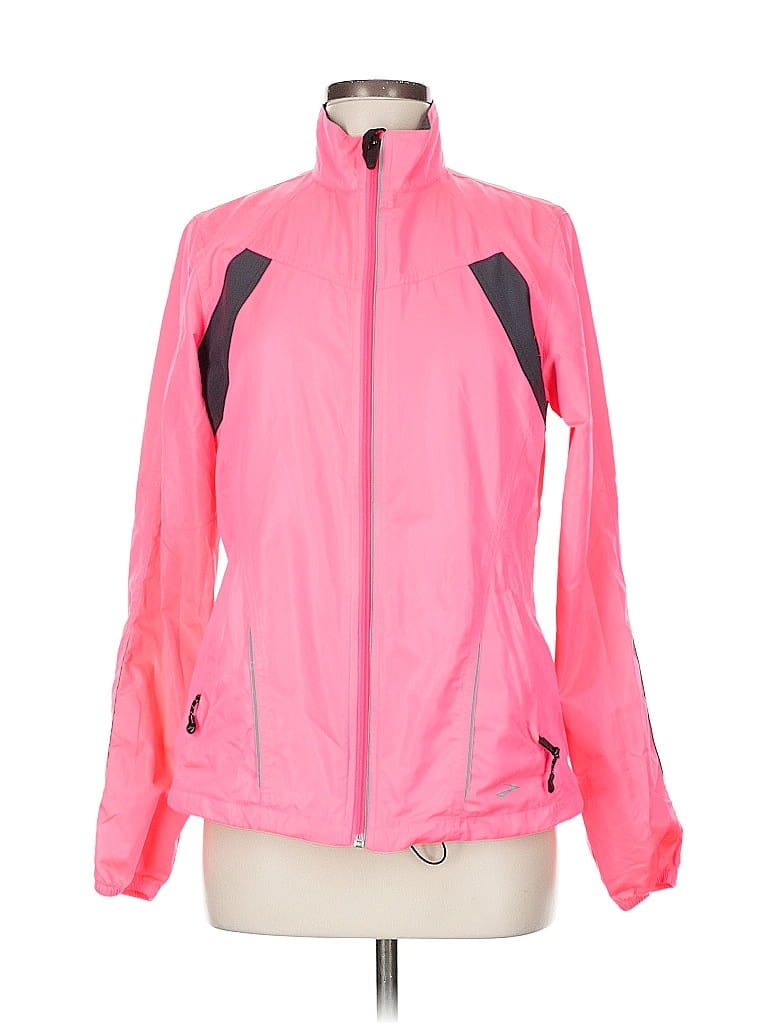 Pre-owned Brooks Track Jacket In Pink