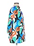 IMAN Tropical Blue 3/4 Sleeve Blouse Size L - photo 4