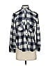 Zara Basic Plaid Blue Long Sleeve Blouse Size S - photo 1