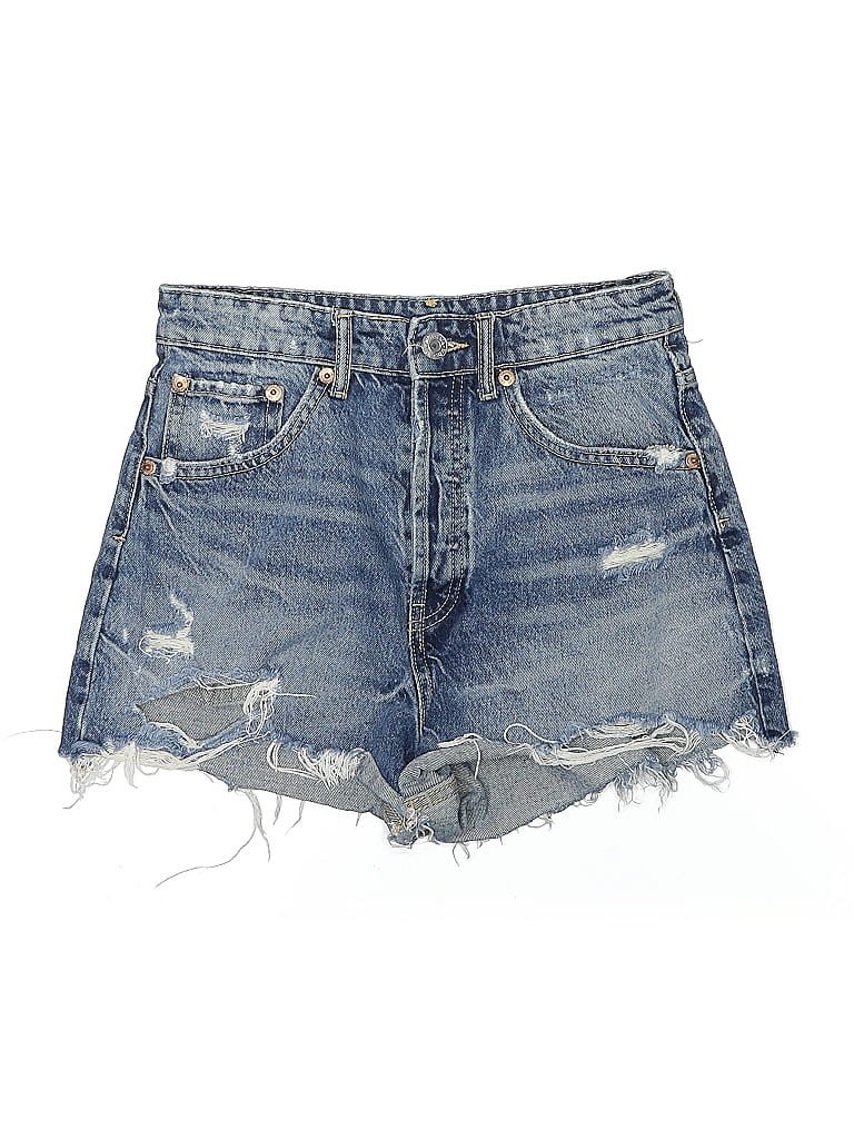 Click to view more detailed imagery on our partner's website Pre-owned Zara Denim Shorts In Blue