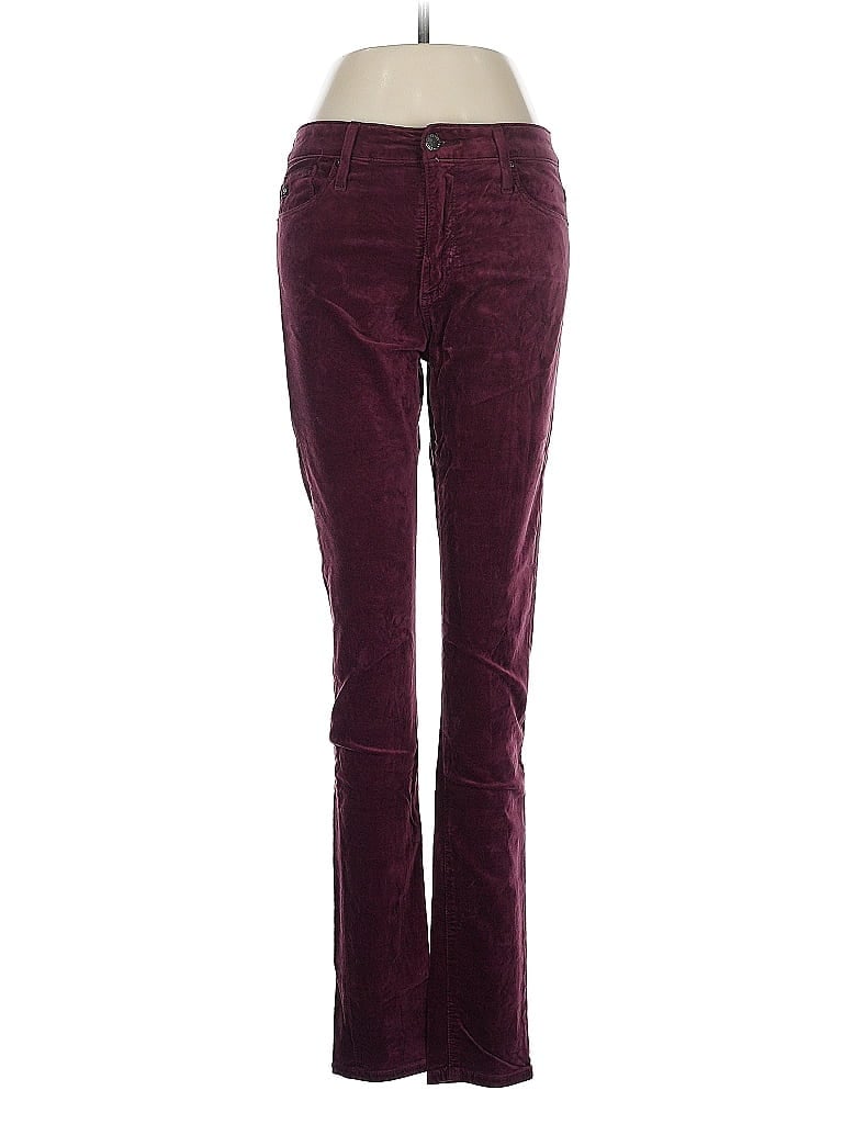 Pre-owned Adriano Goldschmied Casual Pants In Burgundy