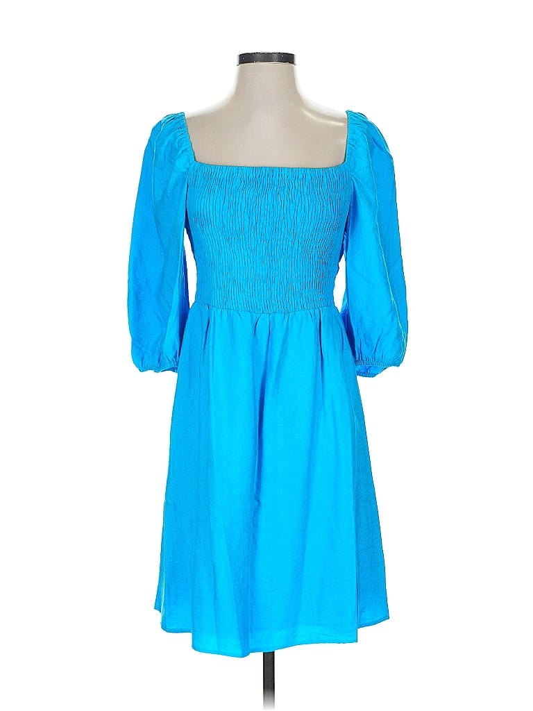 Pre-owned Bar Iii Casual Dress In Blue