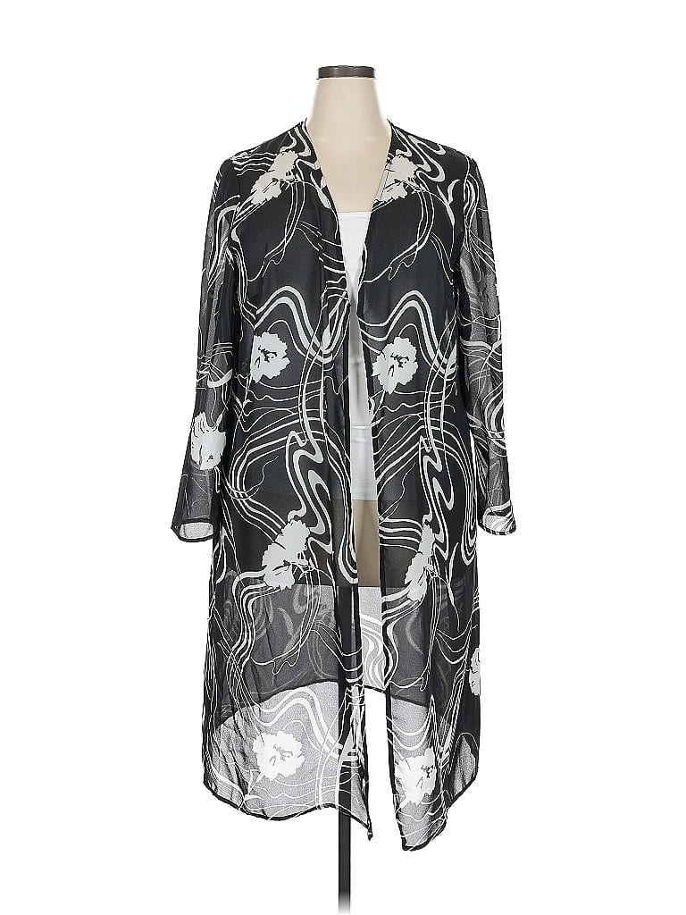 Pre-owned Donna Ricco Kimono In Silver