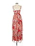 Crystal Doll 100% Polyester Floral Red Cocktail Dress Size 7 - photo 2