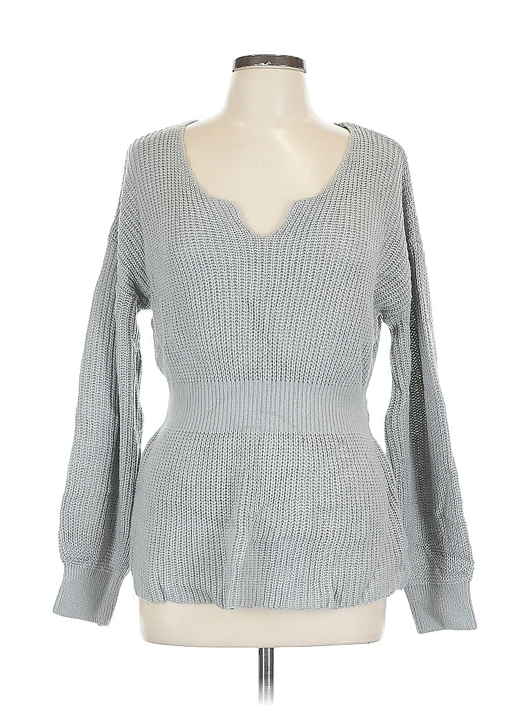 Pre-owned Unbranded Pullover Sweater In Gray