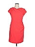 L.K. Bennett Solid Red Cocktail Dress Size 14 - photo 1