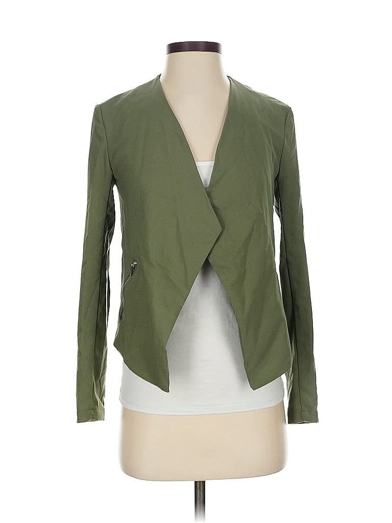 Pre-owned Divided By H&m Blazer Jacket In Green