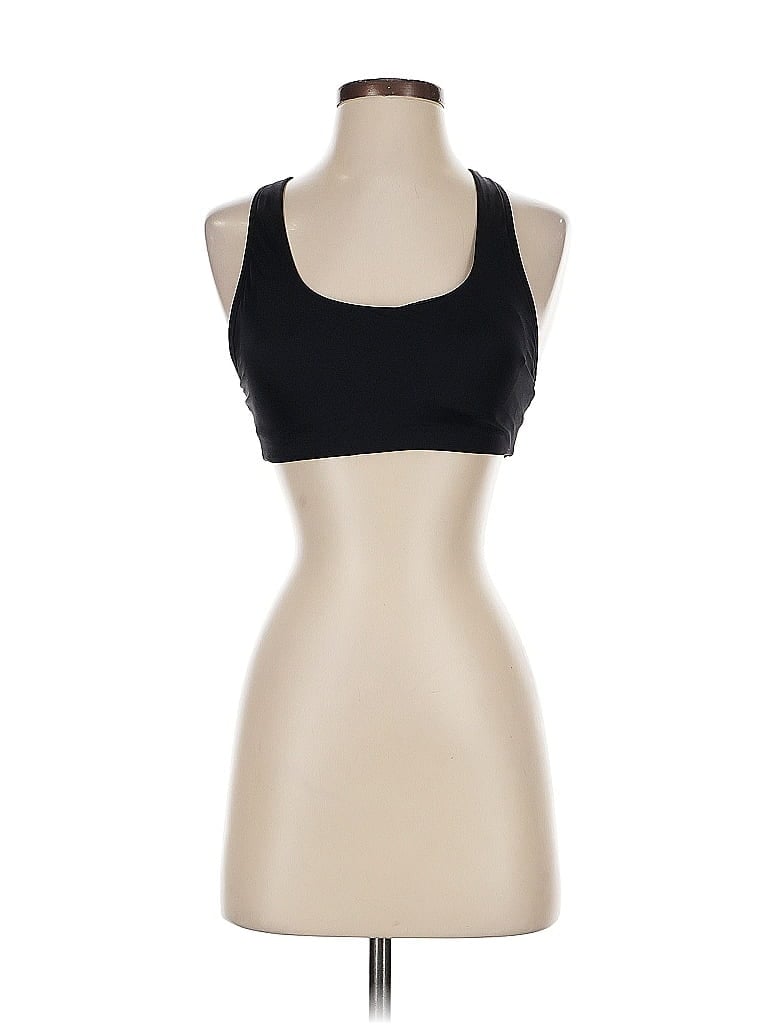 Pre-owned Andie Tank Top Black Halter Neckline Tops