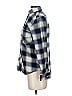 Zara Basic Plaid Blue Long Sleeve Blouse Size S - photo 5