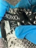 XOXO 100% Polyester Animal Print Silver Black Jumpsuit Size 13 - 14 - photo 3