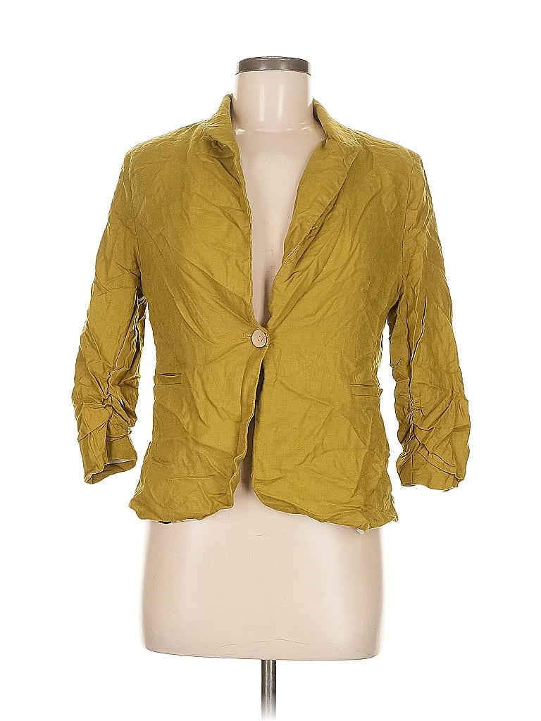 Pre-owned Jules & Leopold Blazer Jacket In Gold