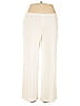 Lida Baday Ivory White Casual Pants Size L - photo 1