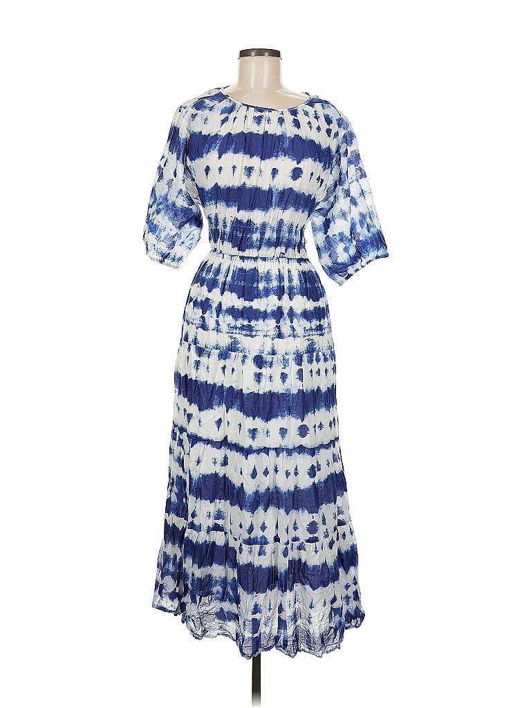 Pre-owned Mng Casual Dress In Blue