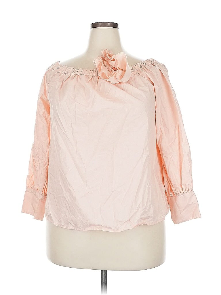 Pre-owned The Drop 3/4 Sleeve Blouse In Pink