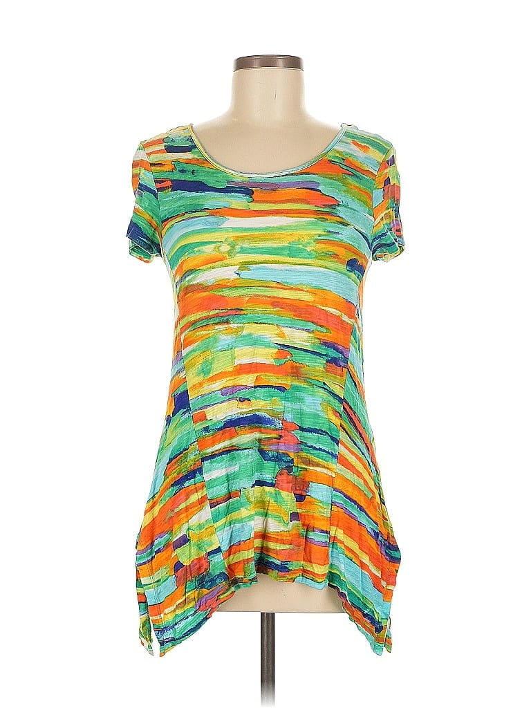 Pre-owned Cable & Gauge Short Sleeve T-shirt In Green