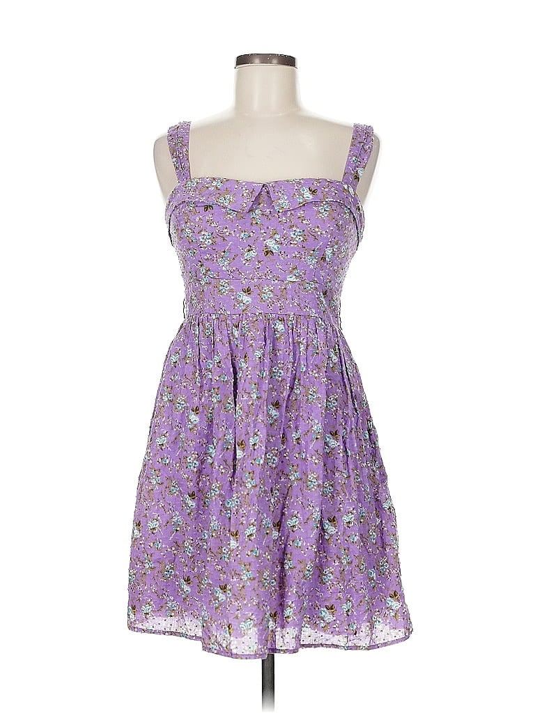 Pre-owned City Triangles Casual Dress In Purple