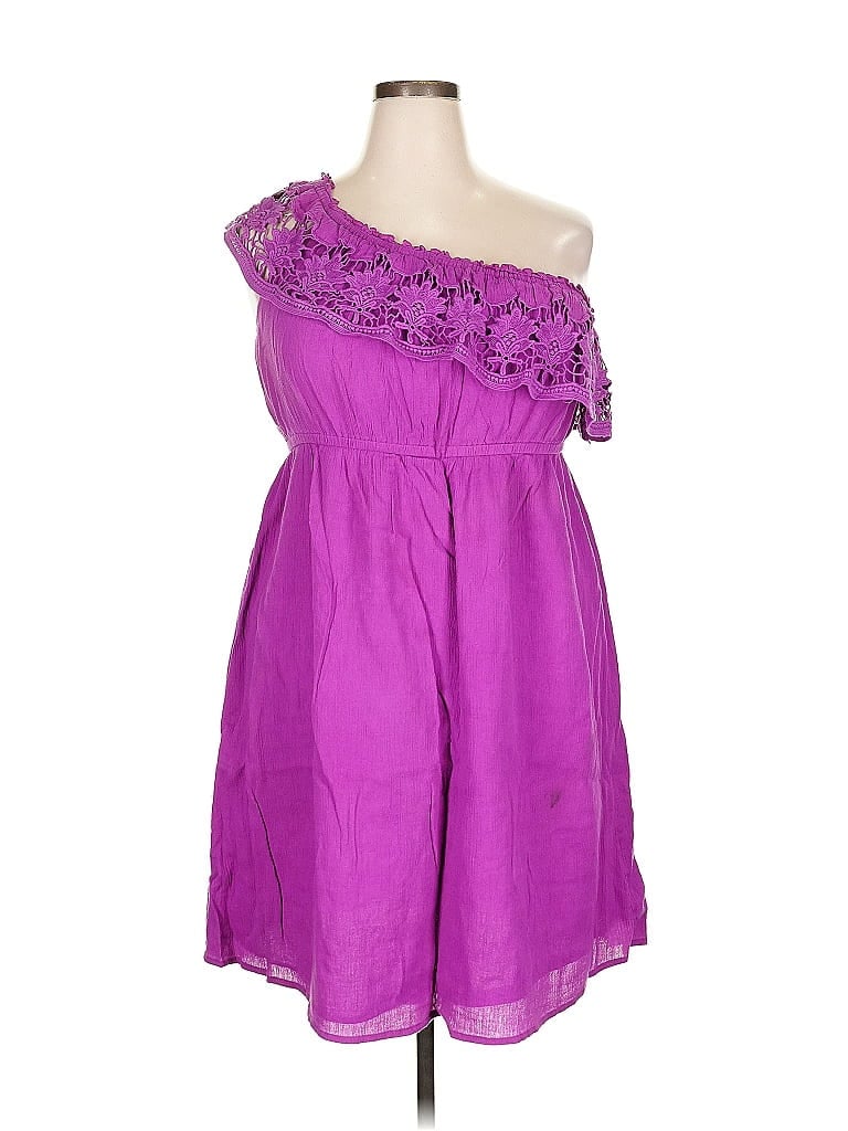Pre-owned Lane Bryant Cocktail Dress In Purple