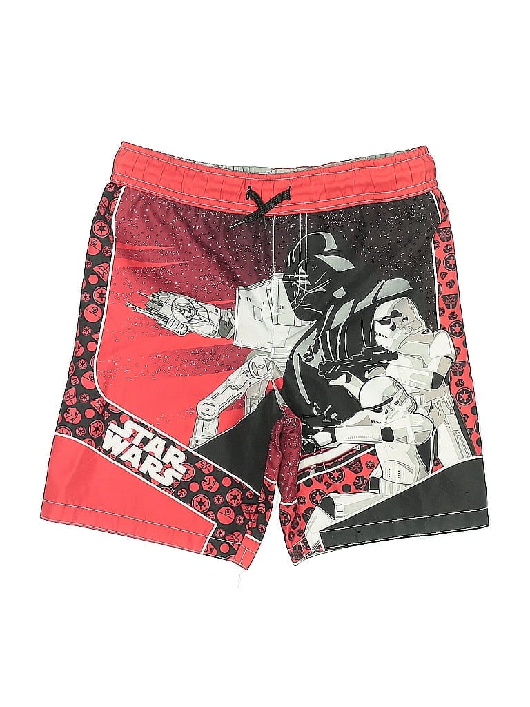 Pre-owned Star Wars Kids' Board Shorts In Red