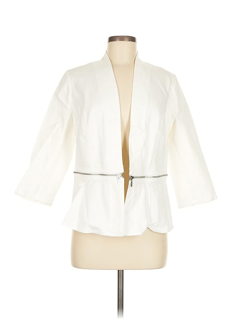 Pre-owned Chico's Jacket In White