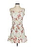 Zara Floral White Cocktail Dress Size S - photo 1