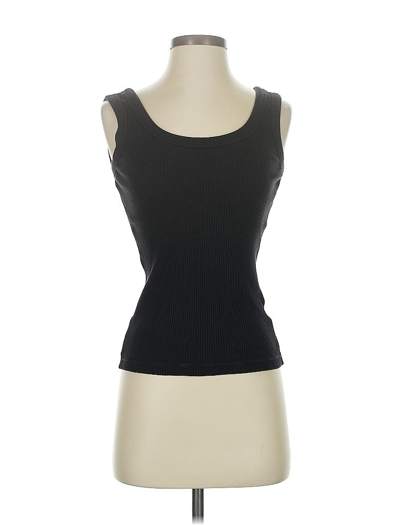 Pre-owned Uniqlo Tank Top Black Strapless Neckline Tops