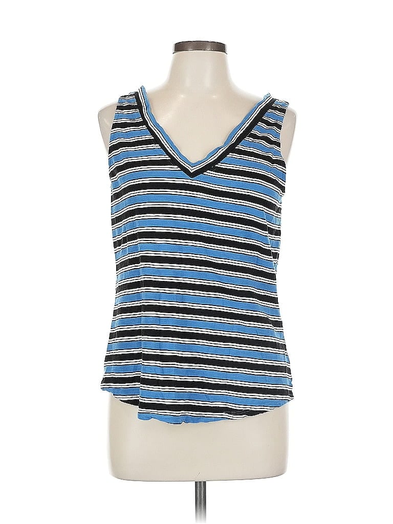 Click to view more detailed imagery on our partner's website Pre-owned White House Black Market Outlet Sleeveless T-shirt In Blue