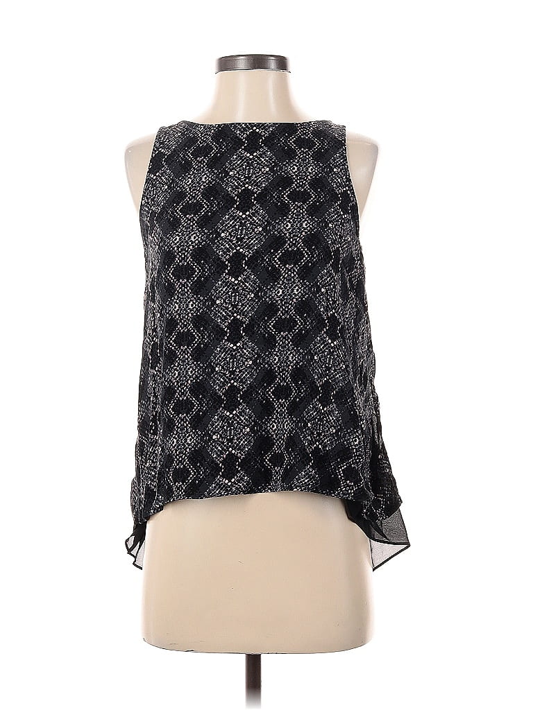 Pre-owned Michael Stars Sleeveless Blouse In Black