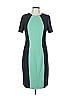 Basler Color Block Teal Green Cocktail Dress Size L (estimated) - photo 1