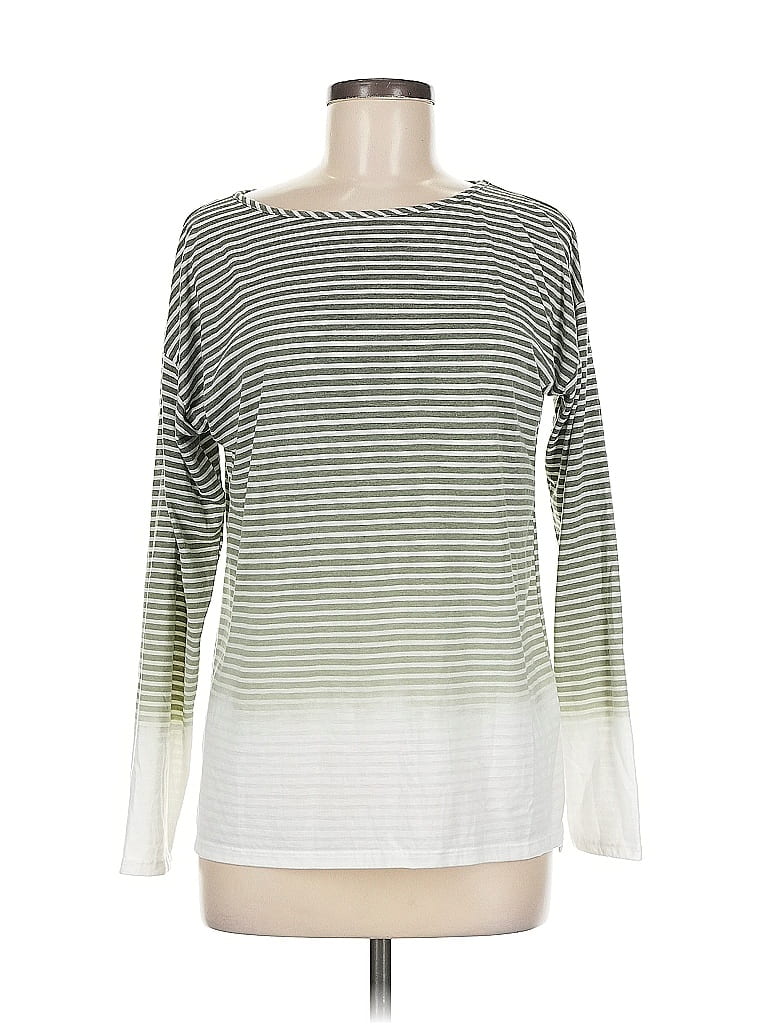 Pre-owned Vince Camuto Long Sleeve T-shirt In Green