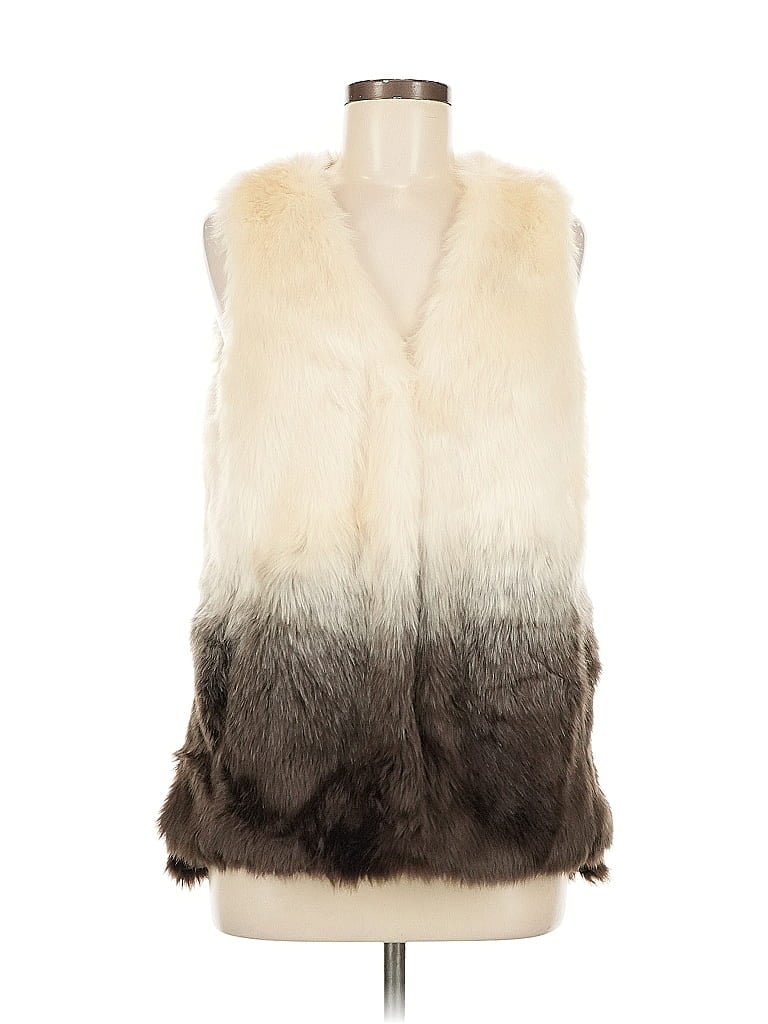 JOLT Pre-owned Faux Fur Vest In White