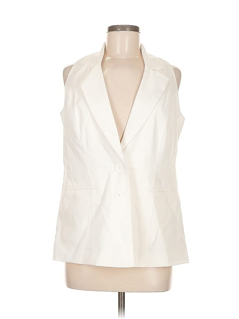 Pre-owned Bar Iii Tuxedo Vest In White