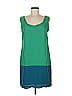 Thakoon for Target 100% Polyester Color Block Green Casual Dress Size M - photo 1